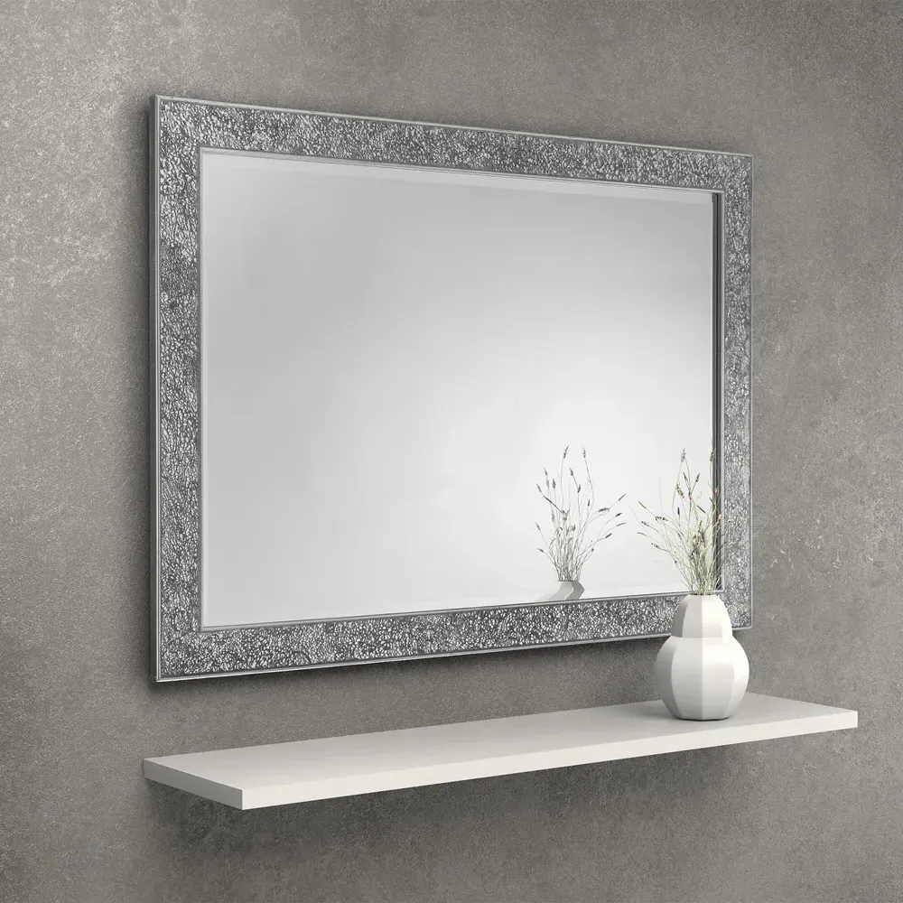 Staccato Fragment Wall Mirror - Silver