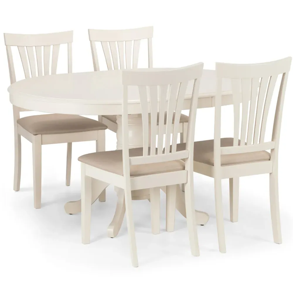 Stanmore 6-Seater Round Extendable Dining Table - Taupe