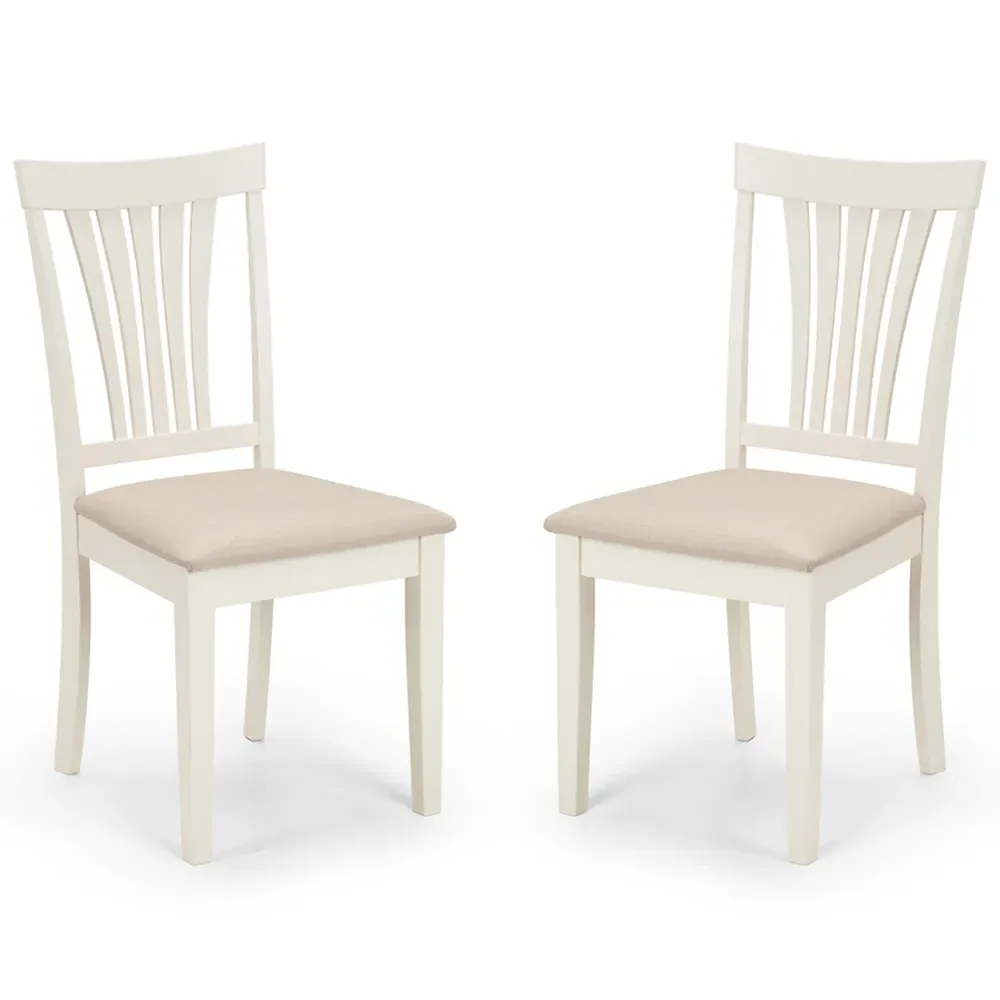 Stanmore Set of 2 Dining Chairs - Ivory