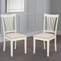 Stanmore Set of 2 Dining Chairs - Ivory