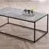 Staten Coffee Table - Black, Concrete Effect