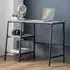 Staten Desk - Black, Concrete Effect