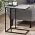 Staten Drinks Table - Black, Concrete Effect