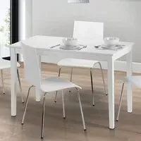Taku 4 Seater Dining Table - White