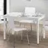 Taku 4 Seater Dining Table - White