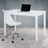 Taku Desk and Erika Office Chair Set - White