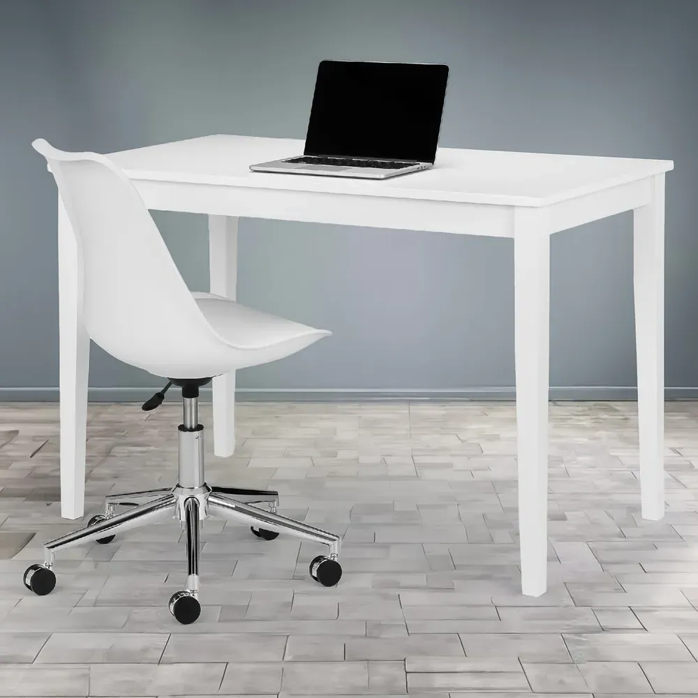 Taku Desk and Erika Office Chair Set - White image