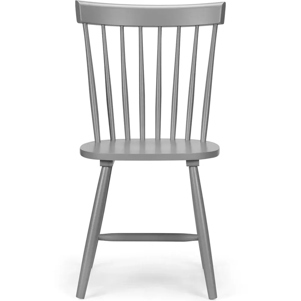 Torino Set of 4 Dining Chairs - Grey, Hardwood