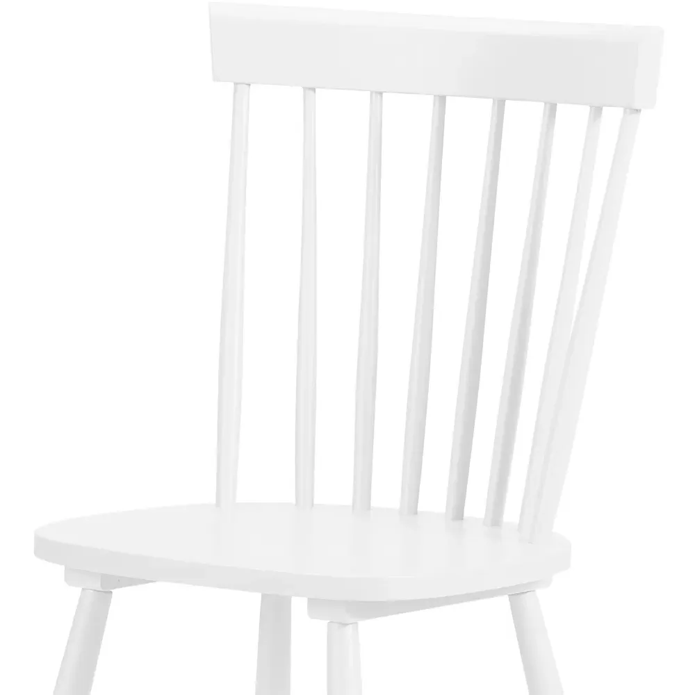 Torino Set of 4 Dining Chairs - White, Hardwood