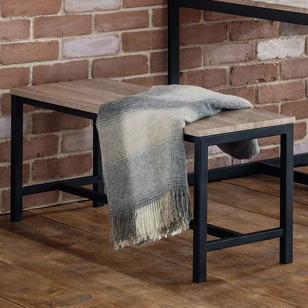 Tribeca 2-Seater Dining Bench - Black, Sonoma Oak image