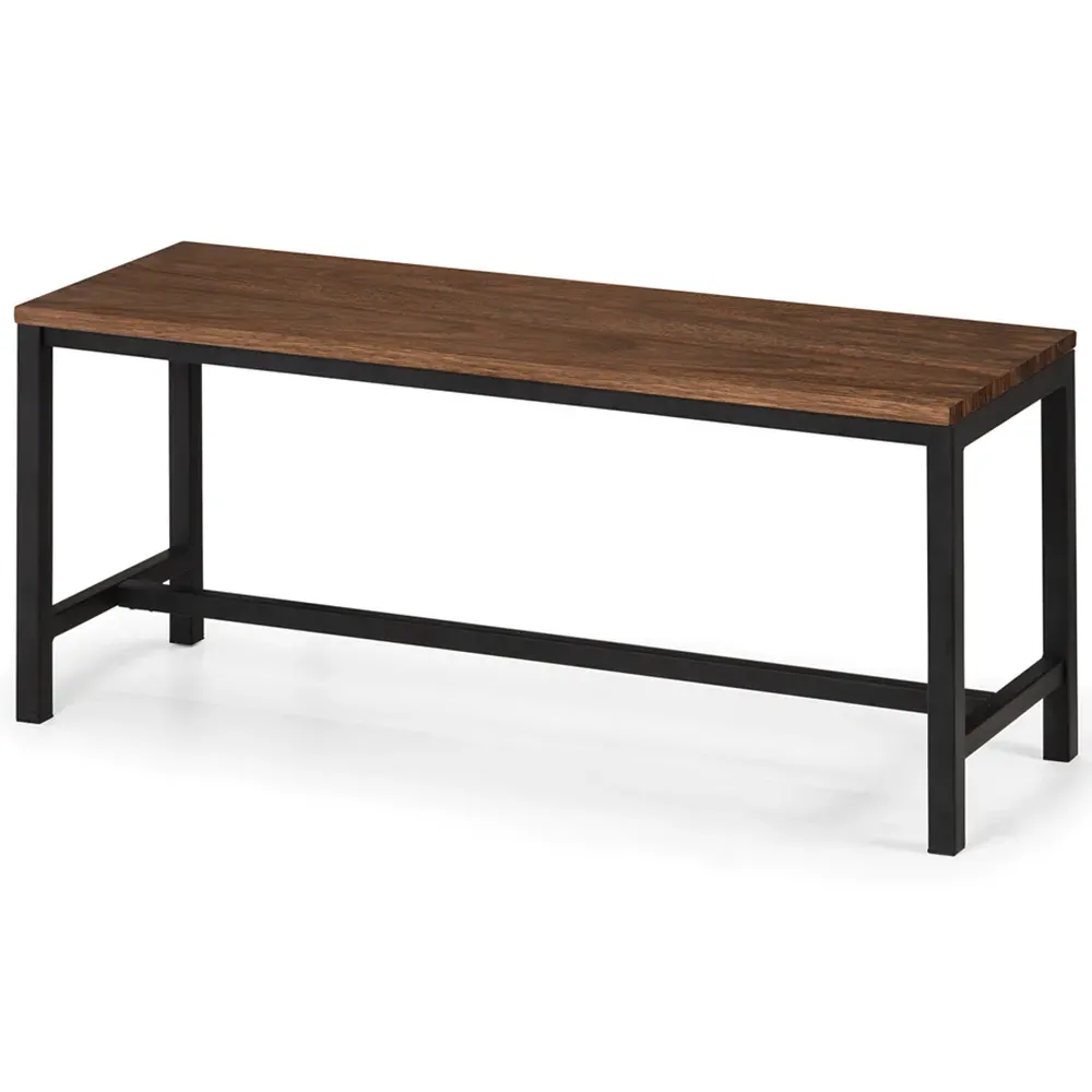 Tribeca 2-Seater Dining Bench - Black, Walnut