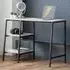 Tribeca 2 Shelf Desk - Sonoma Oak, Metal