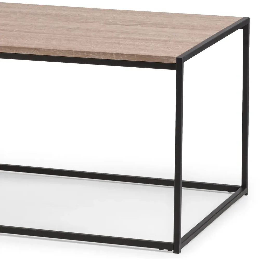Tribeca Coffee Table - Black, Sonoma Oak
