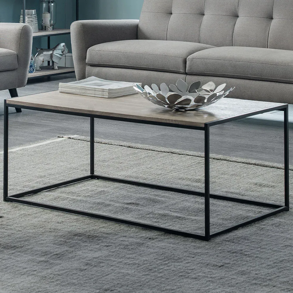 Tribeca Coffee Table - Black, Sonoma Oak image