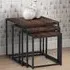 Tribeca Nest of Tables Set of 3 - Black, Walnut