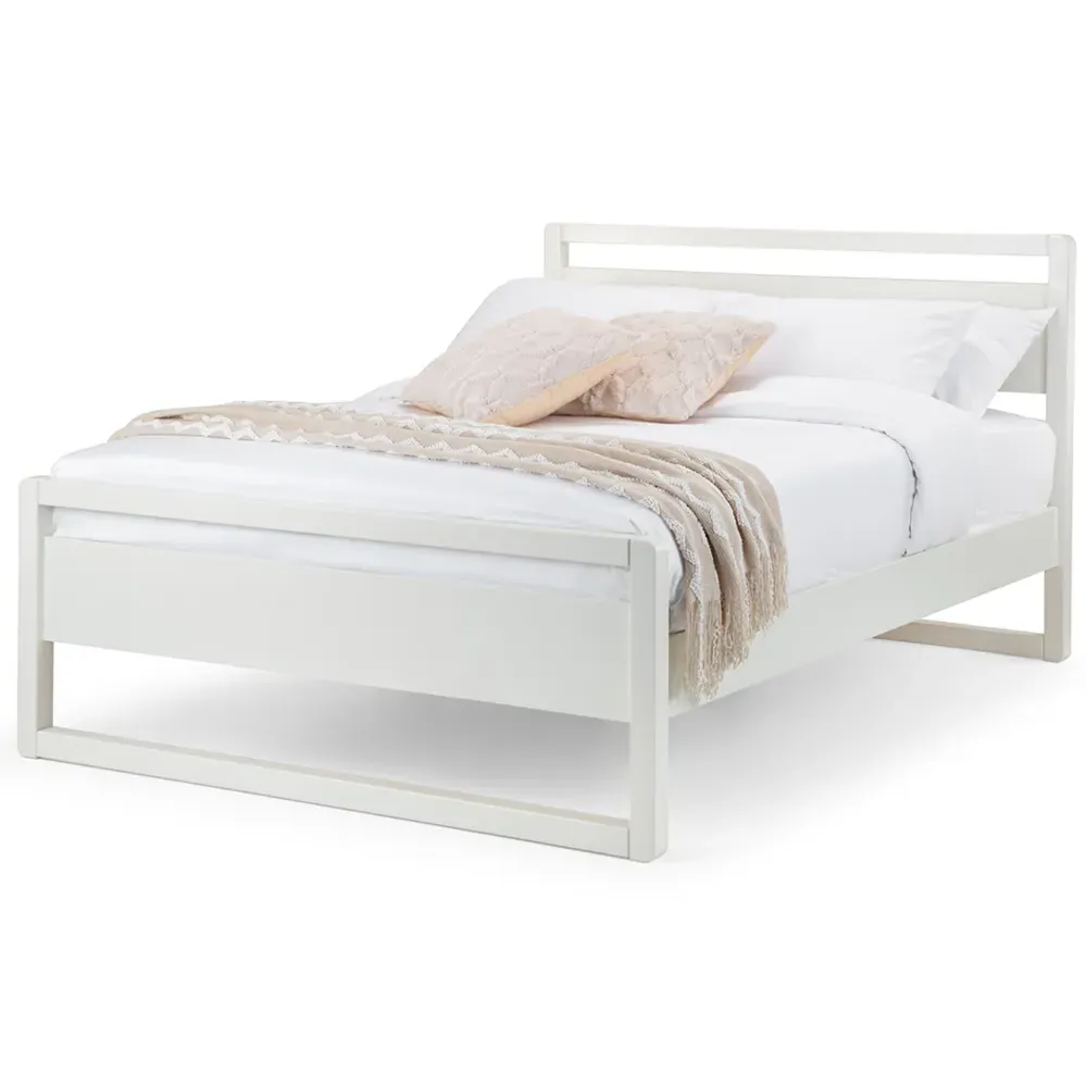 Venice Double Bed Frame - White