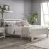 Venice Single Bed Frame - White