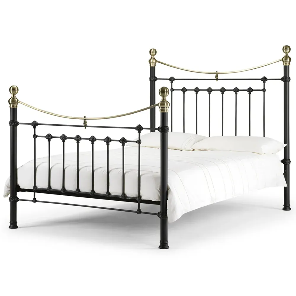 Victoria Double Bed Frame - Black, Steel