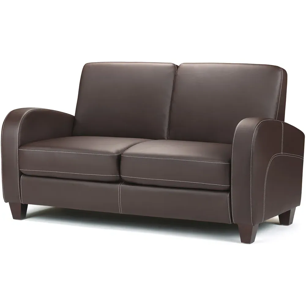 Vivo 2-Seater Sofa - Brown, Faux Leather