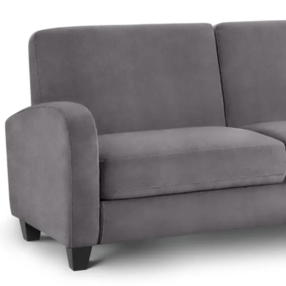 Vivo 3-Seater Sofa - Grey, Chenille
