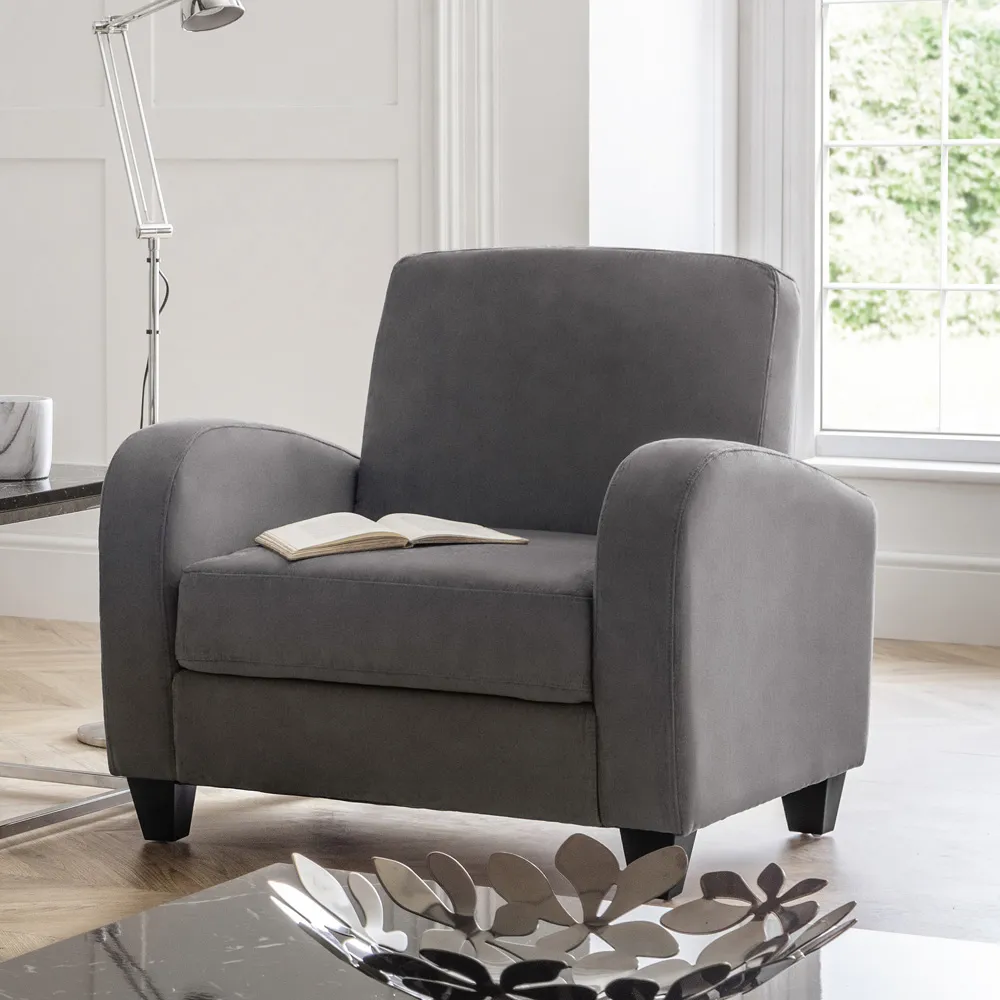 Vivo Chair - Grey, Chenille