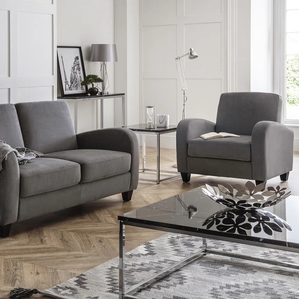 Vivo Chair - Grey, Chenille