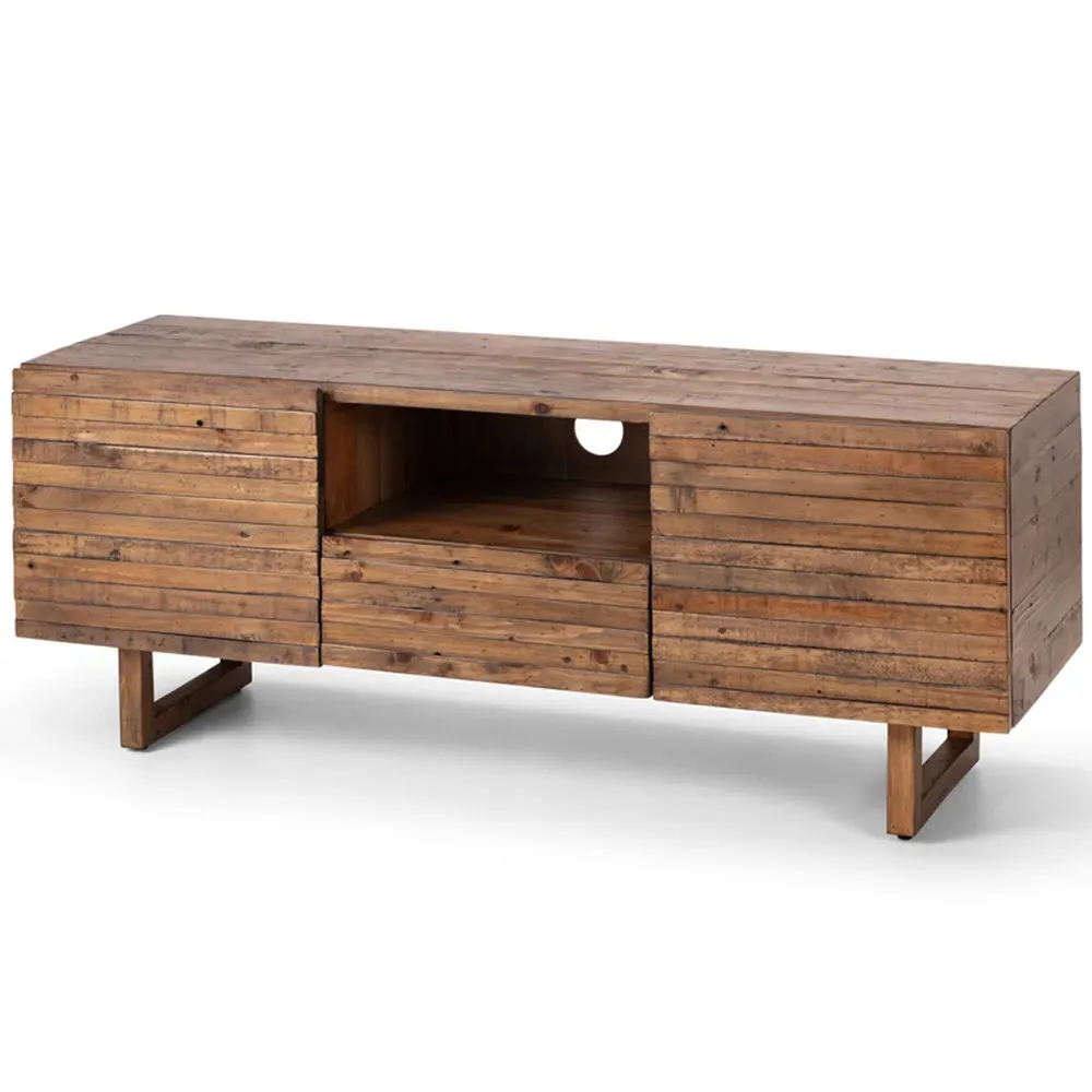 Woburn 2 Door Single Drawer Media Unit - Brown