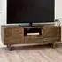 Woburn 2 Door Single Drawer Media Unit - Brown