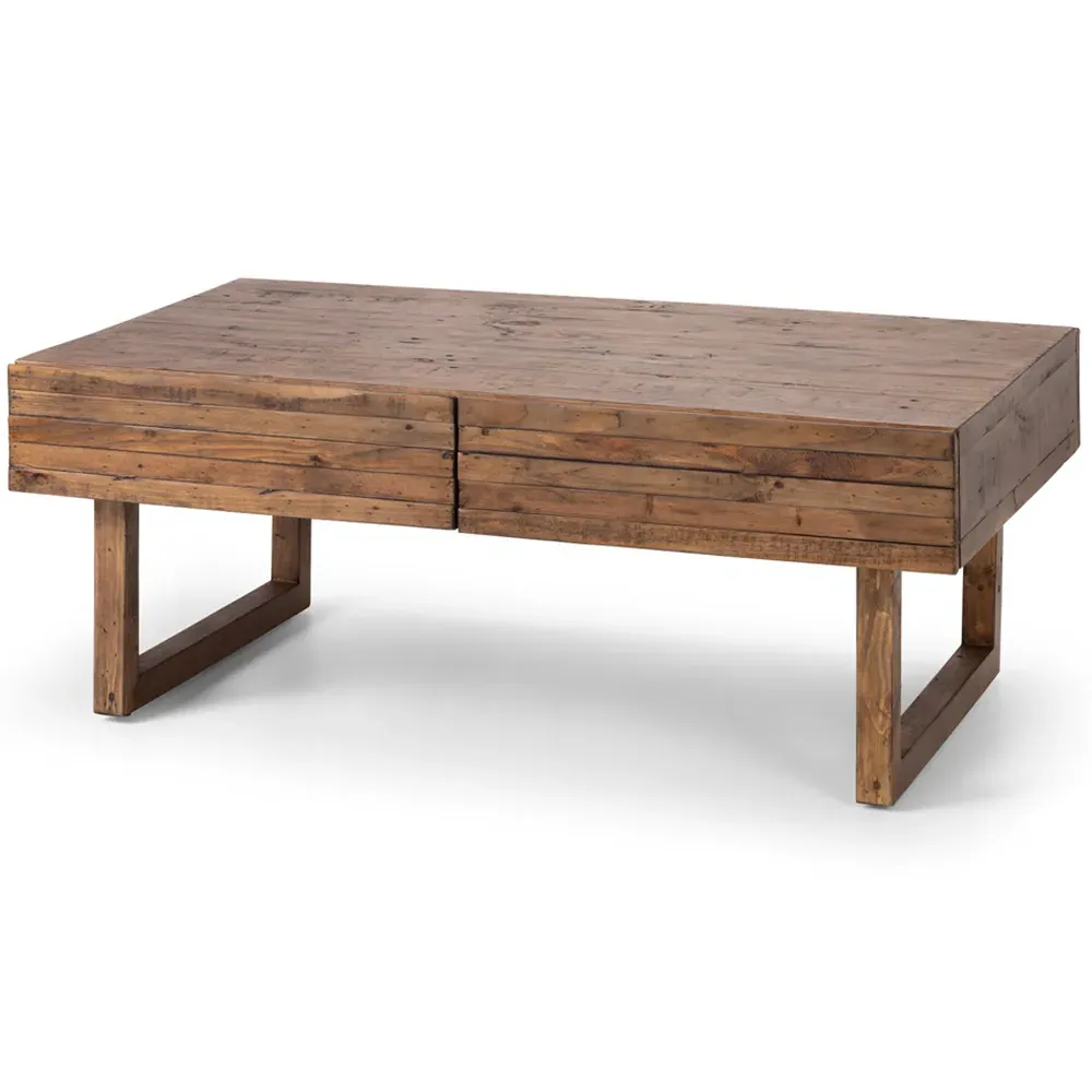 Woburn 2 Drawer Coffee Table - Brown