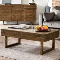 Woburn 2 Drawer Coffee Table - Brown