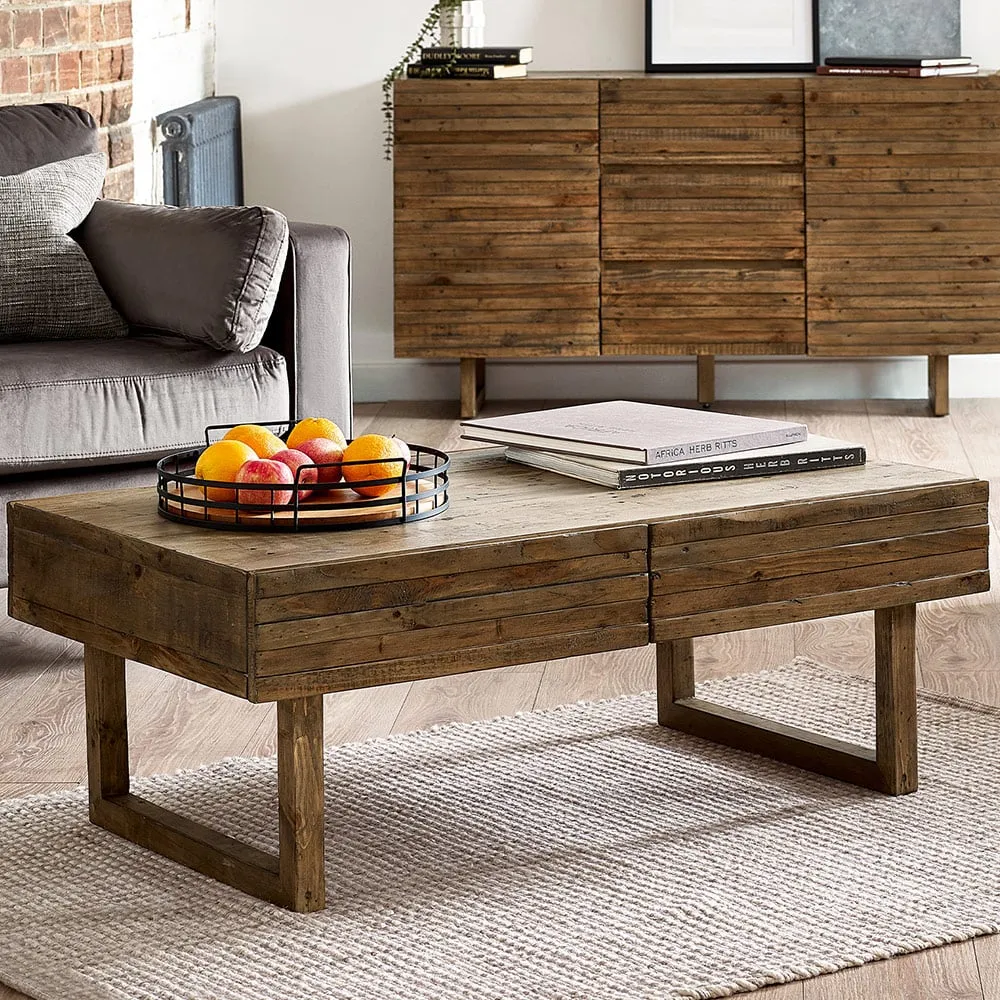 Woburn 2 Drawer Coffee Table - Brown image