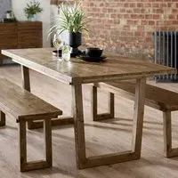Woburn 2-Seater Dining Table - Brown, Wood
