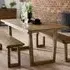 Woburn 2-Seater Dining Table - Brown, Wood