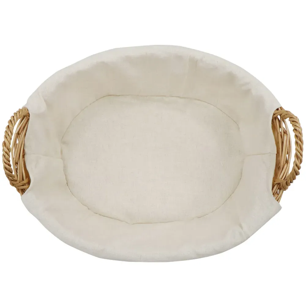 Acacia Honey Oval Storage Basket - Brown, Willow