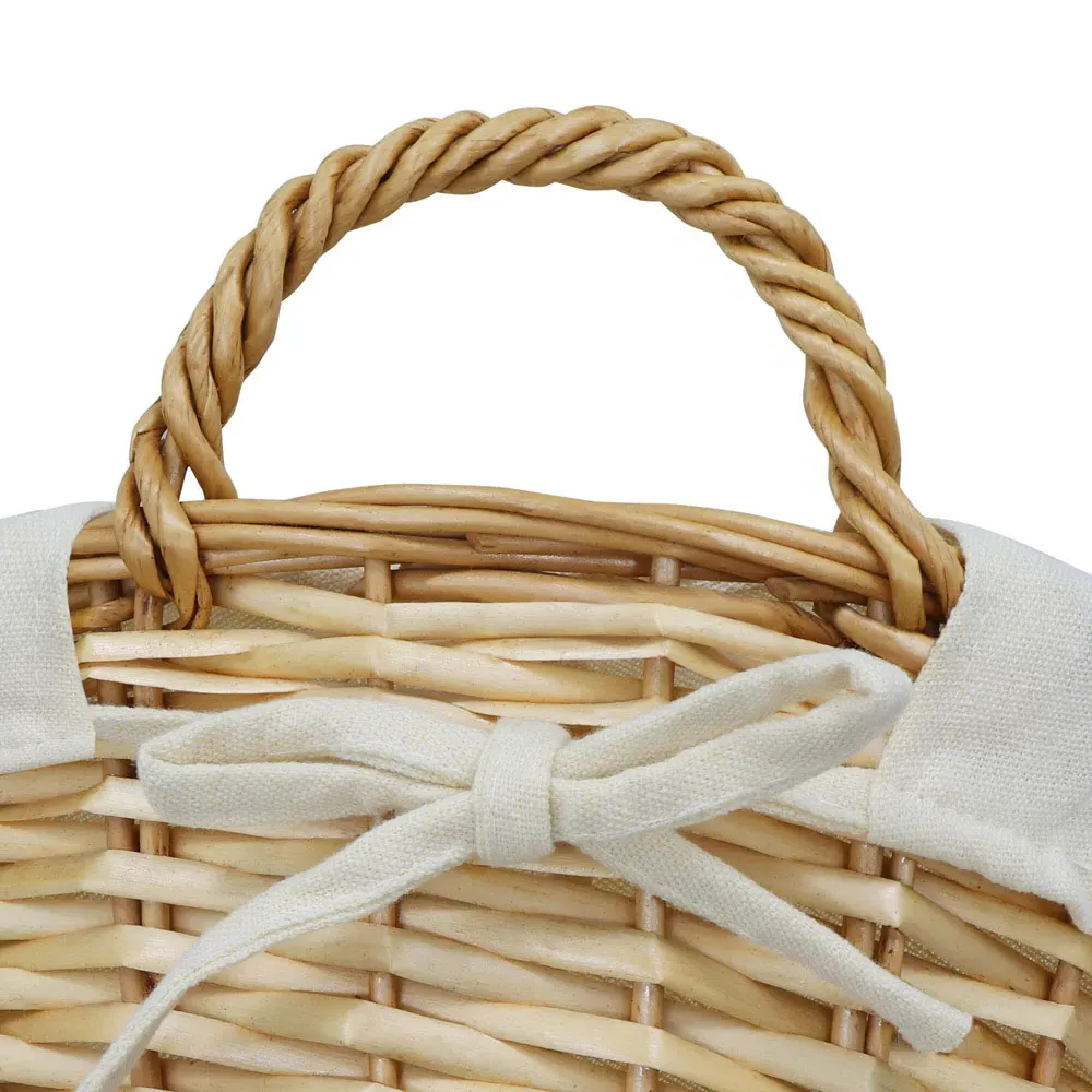Acacia Honey Oval Storage Basket - Brown, Willow
