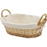 Acacia Honey Oval Storage Basket - Brown, Willow
