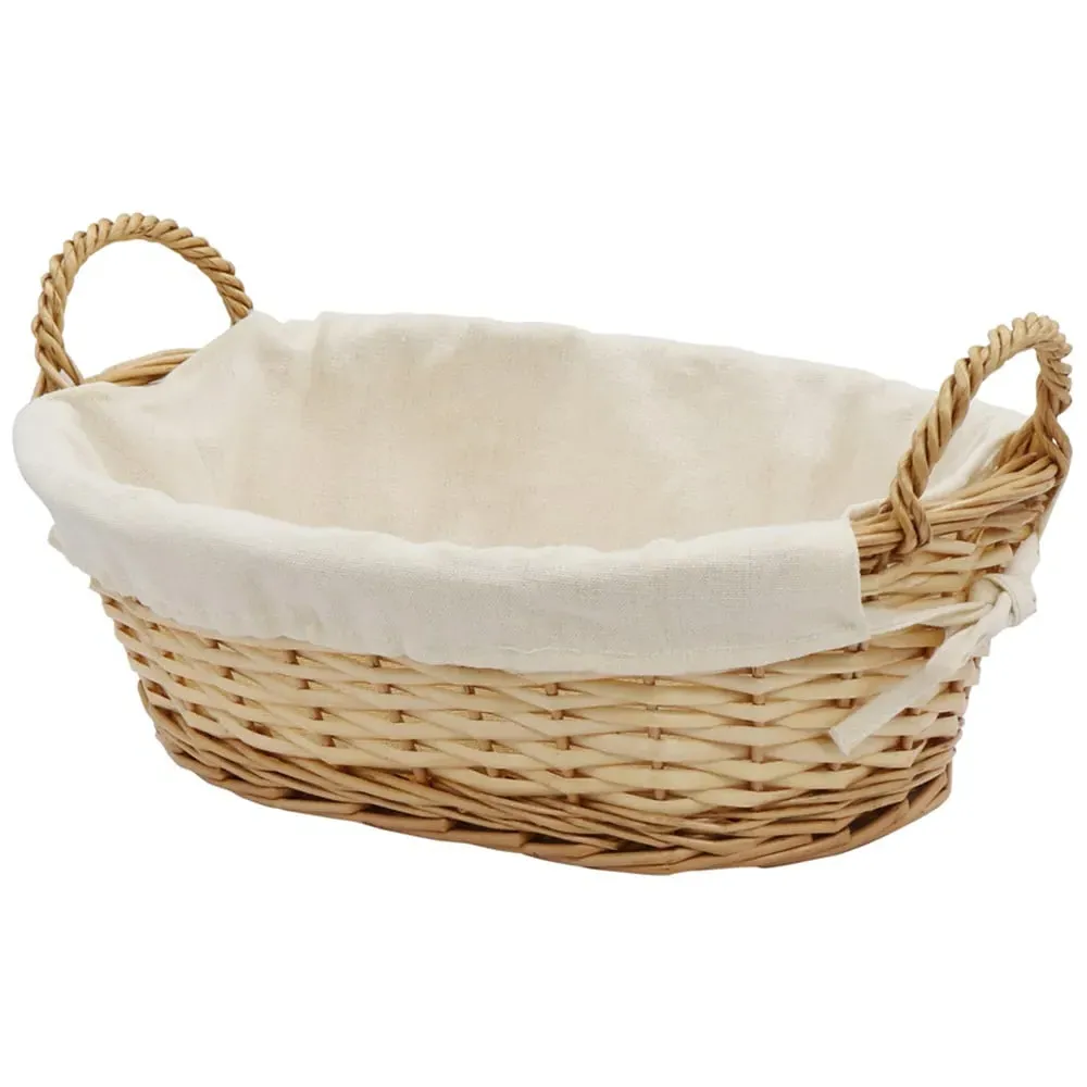 Acacia Honey Oval Storage Basket - Brown, Willow image