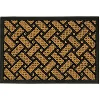 Alba Parquet Woven Scraper Doormat - Coir