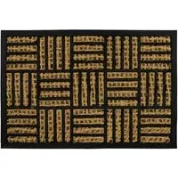 Alba Squares Woven Scraper Doormat - Coir