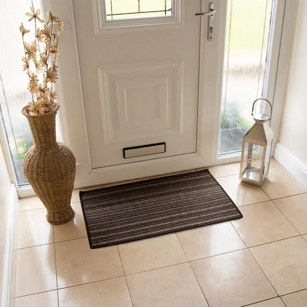 Arona Indoor Machine Washable Doormat - Brown