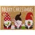 Christmas Gonk Latex Coir Door Mat - Multi