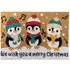 Christmas Penguin Latex Coir Door Mat - Multi
