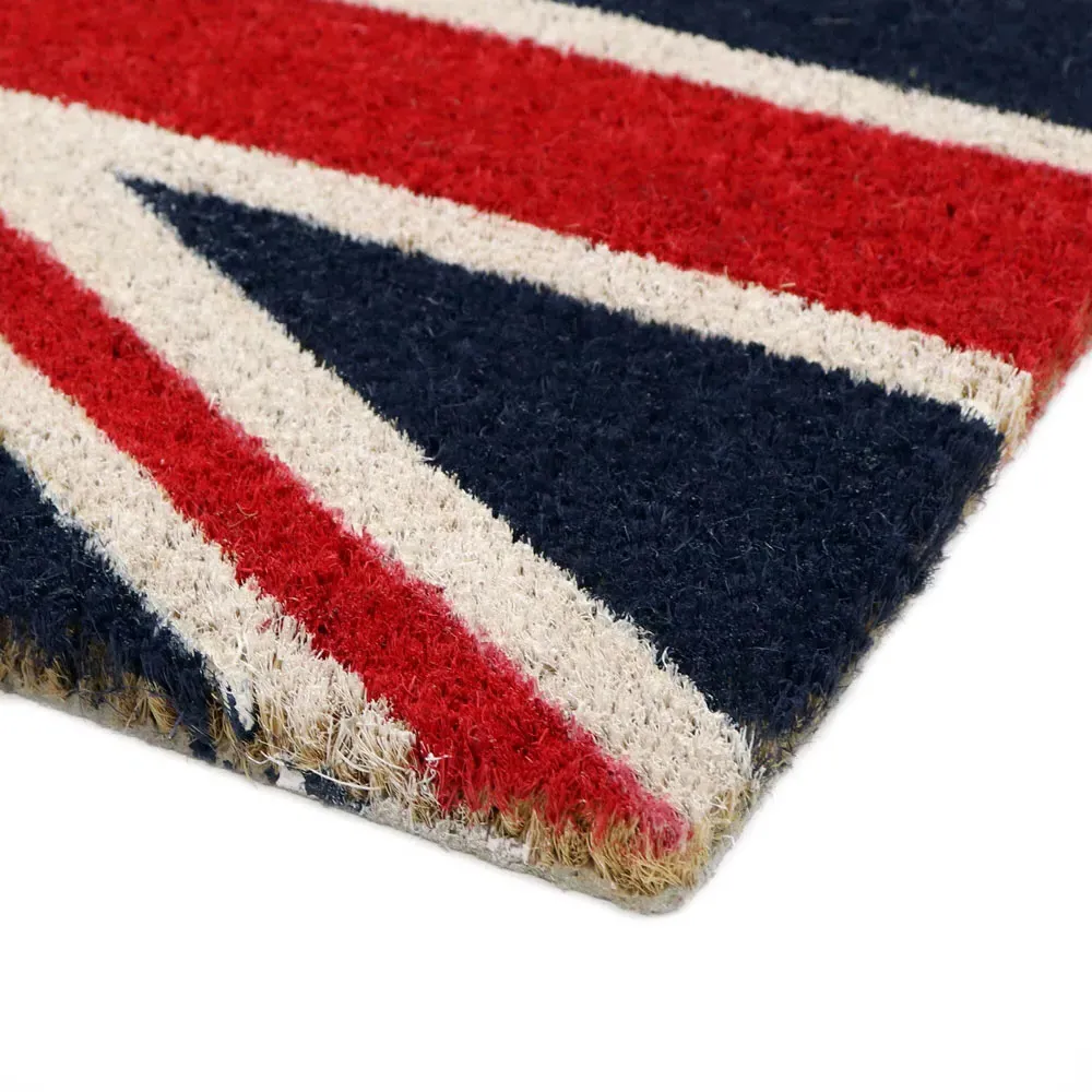 Coir Union Flag Doormat - Natural