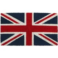Coir Union Flag Doormat - Natural