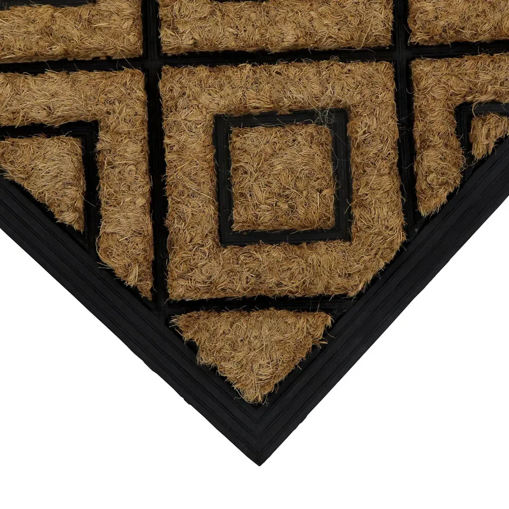 Comfort Diamonds Tuffscrape Door Mat - Brown, Coir