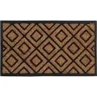 Comfort Diamonds Tuffscrape Door Mat - Brown, Coir