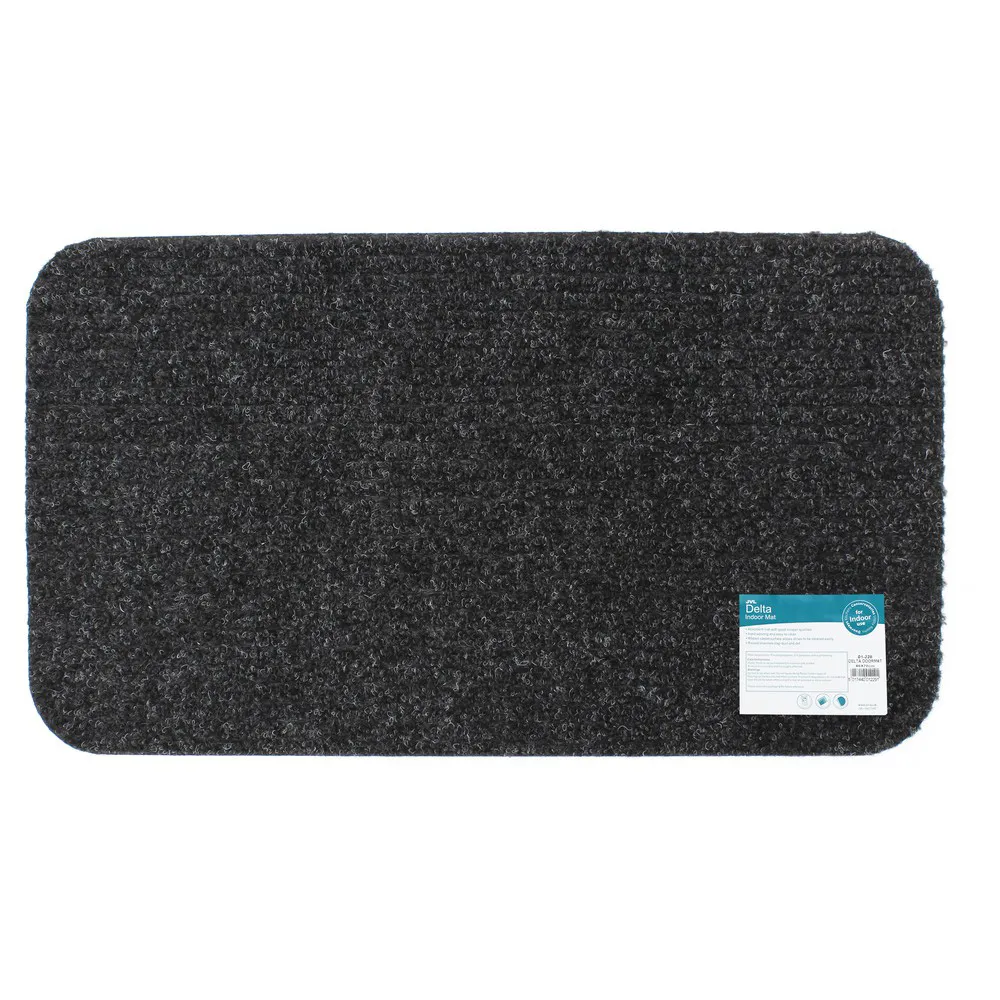 Delta Ribbed Door Mat - Brown