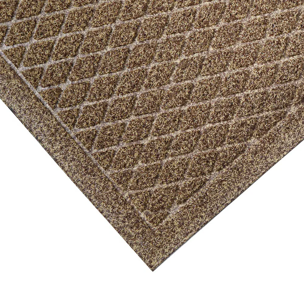 Dirt Defender Diamond Door Mat - Beige, Polypropylene