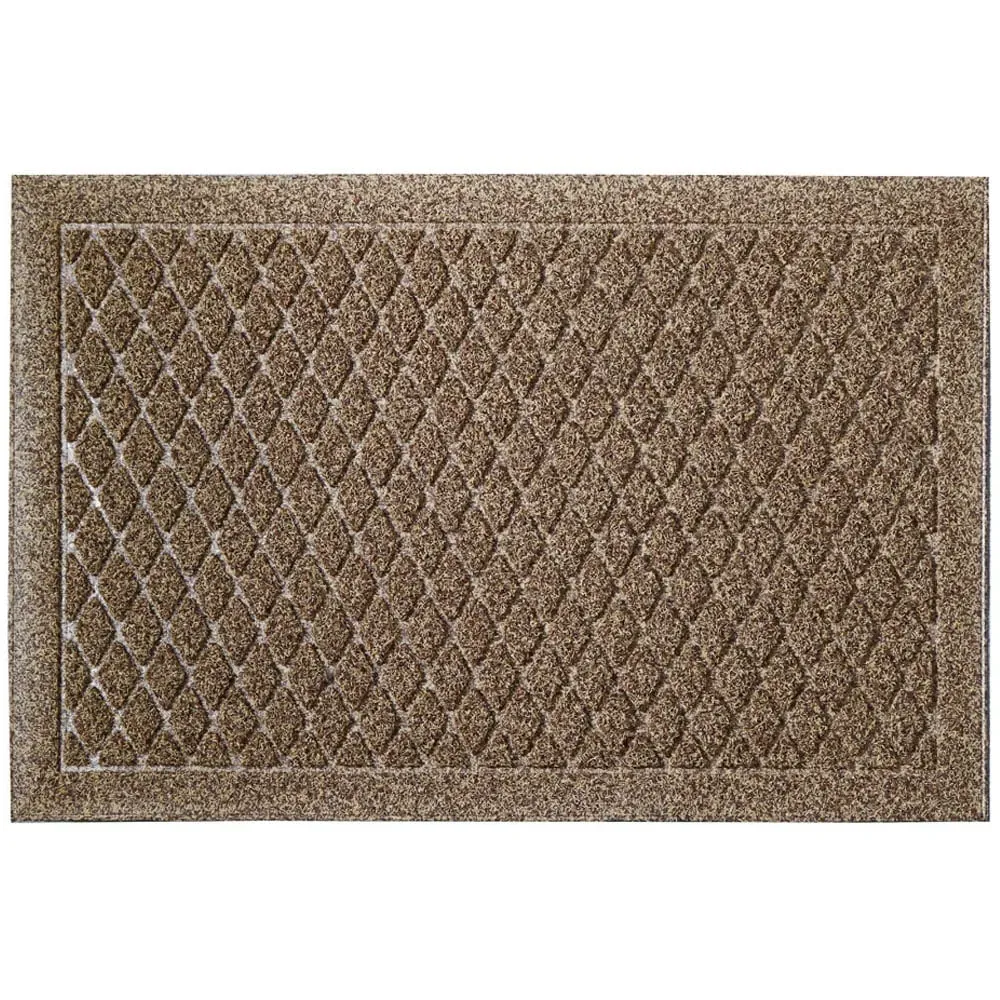 Dirt Defender Diamond Door Mat - Beige, Polypropylene image