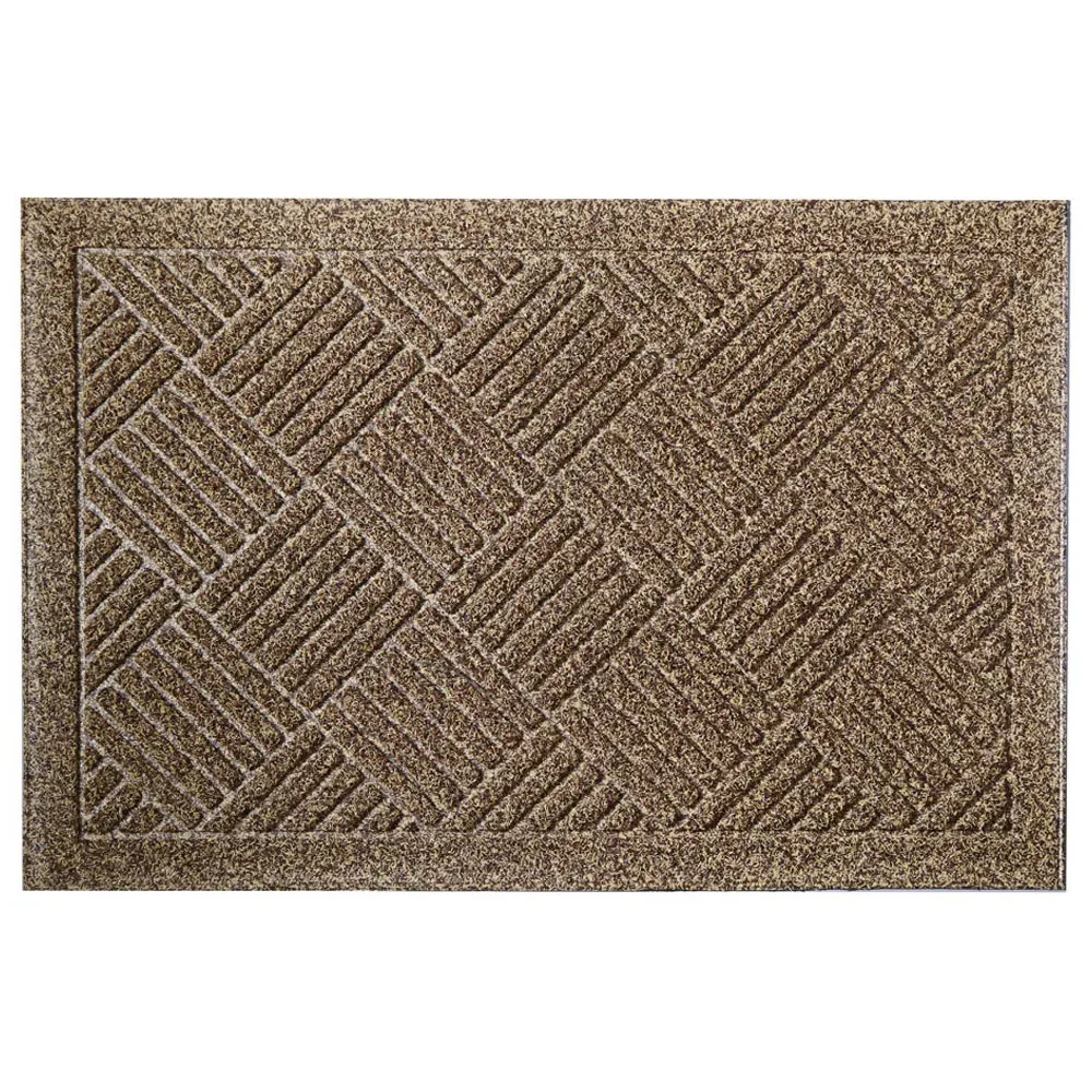 Dirt Defender Square Door Mat 2 Pack - Beige, Polypropylene